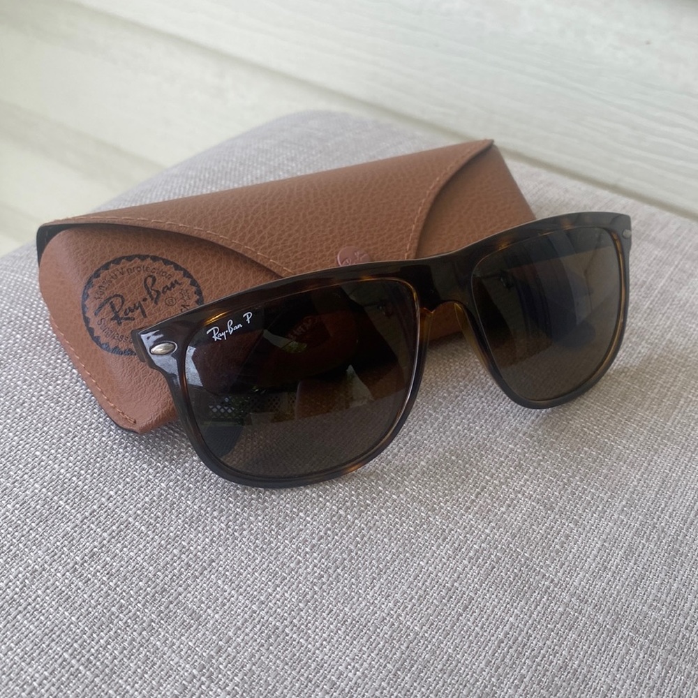 Ray-Ban RB4147 Unisex Brown Tortoise Polarized Sunglasses